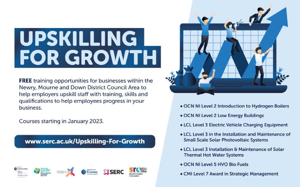 SERC Deliver Free Upskilling for Growth Programmes in Newry, Mourne and Down
