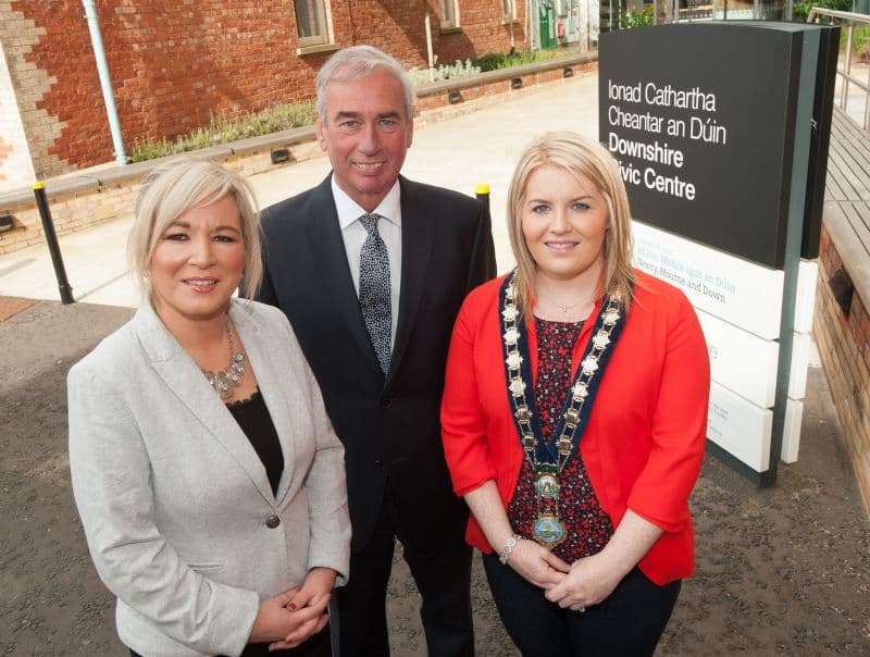 Newry, mourne and down district council Welcomes Dard Minister To Downshire Campus