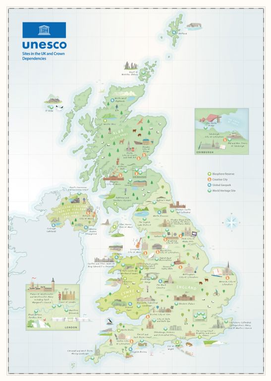 Mourne Gullion Strangford Included in Unique UK UNESCO Sites on New Illustrated Map