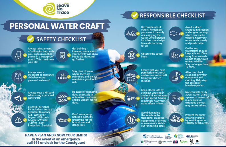 Strangford Lough and Lecale Partnership Help Launch Safety Checklist for Personal Watercraft Users