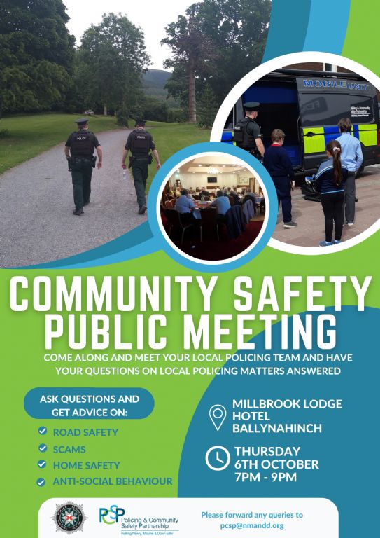 Public Meeting on Community Safety in Ballynahinch