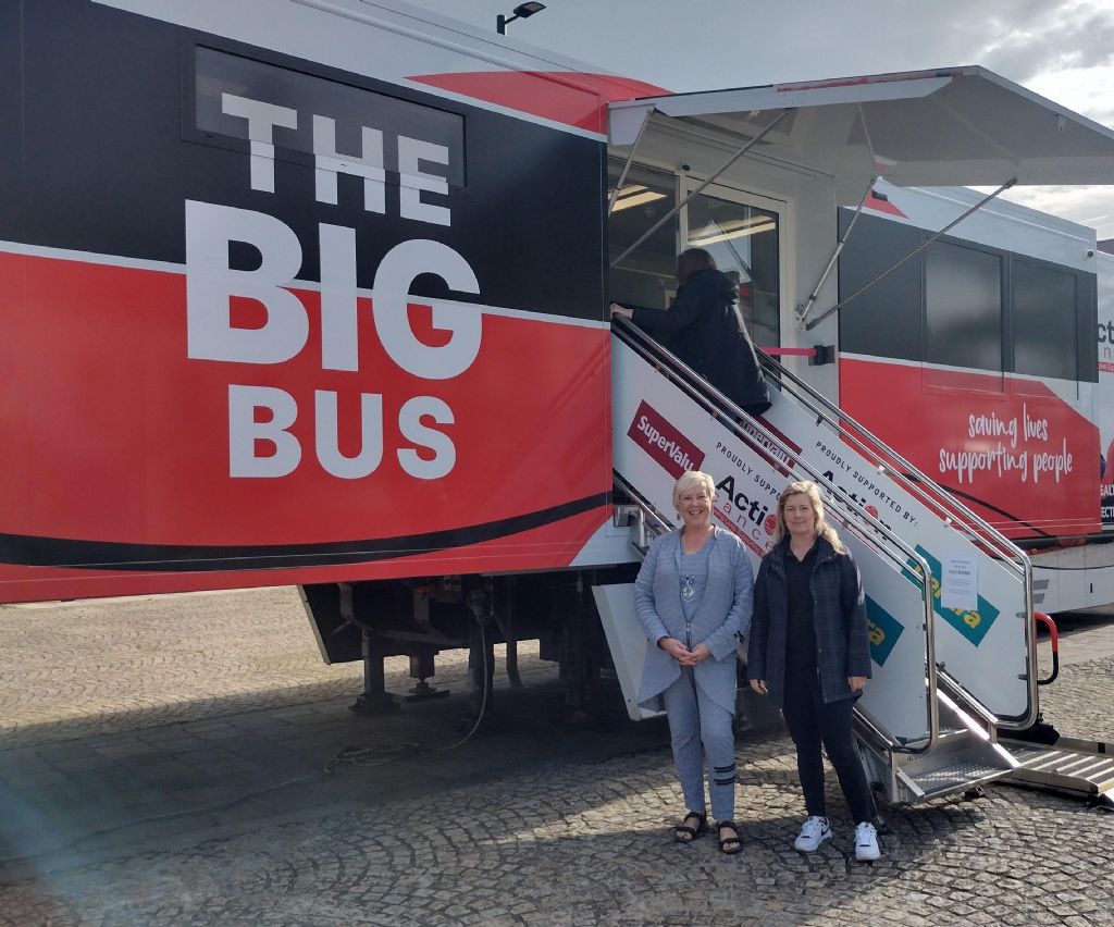 Action Cancer Bus Visits Ballynahinch for Health and Wellbeing Event