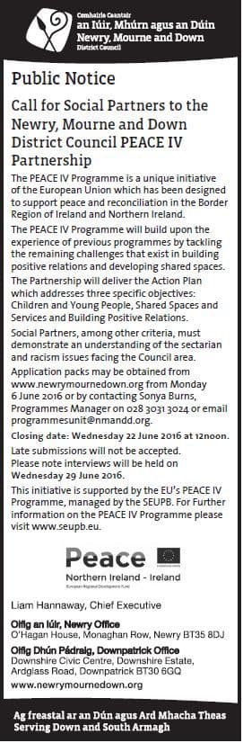 Call for Social Partners for PEACE IV Partnership