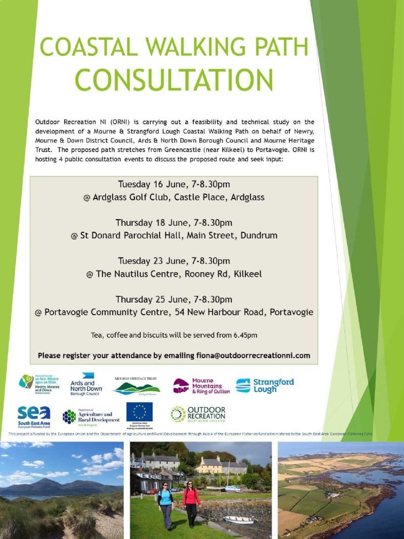 Public Consultation Mourne & Strangford Lough Coastal Walking Path