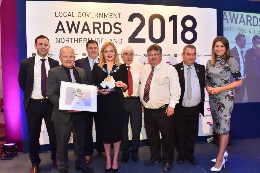 council wins prestigious local government award for newry leisure centre)
