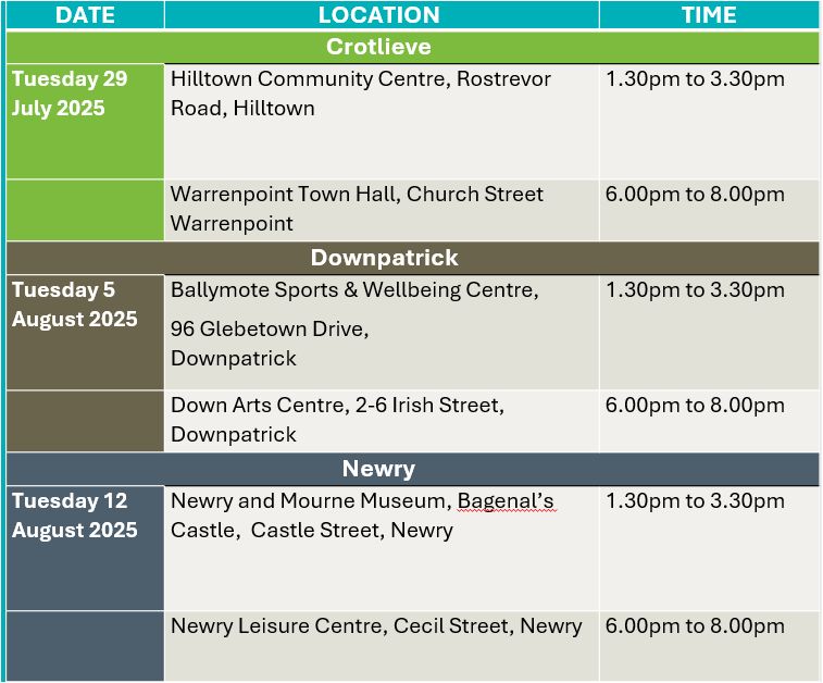 drop-in sessions timeslots