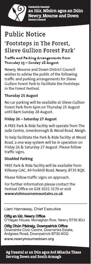 Footsteps in the Forest - Traffic and Parking Arrangements