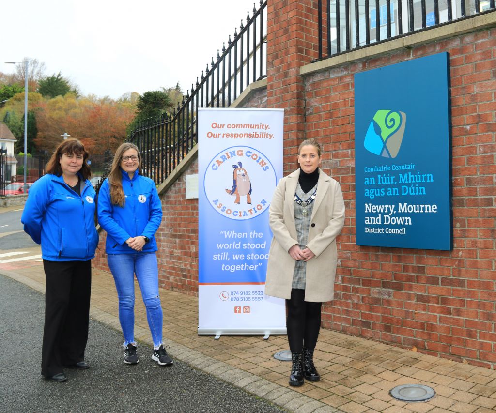 Council Chairperson Supports Caring Coins at Enchanted Winter Park in Warrenpoint Muncipal Park