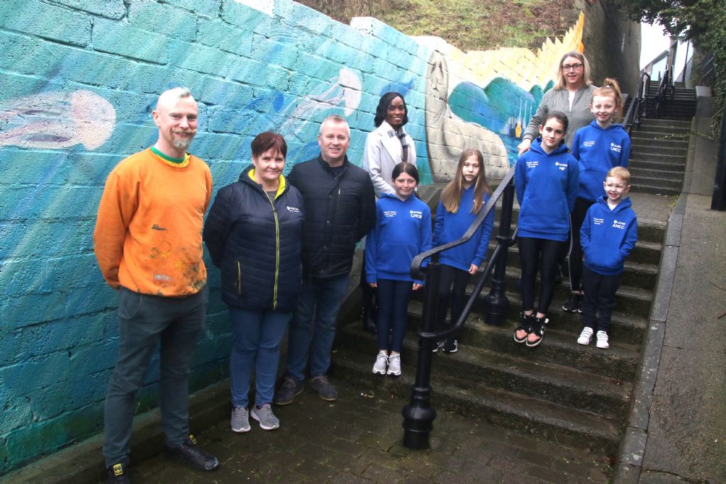 Local Young People Unveil New Mural Depicting Kilkeel’s Maritime Heritage