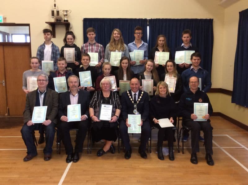 Newry, Mourne and Down District Council Chairperson Presents Life Saving Awards to Members of Night Owl Lifesaving Club