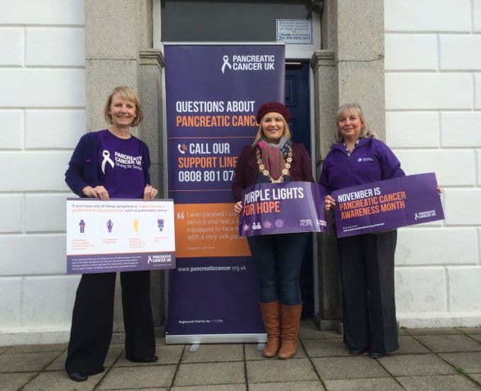 WARRENPOINT TOWN HALL WILL LIGHT UP PURPLE TO RECOGNISE PANCREATIC CANCER AWARENESS MONTH