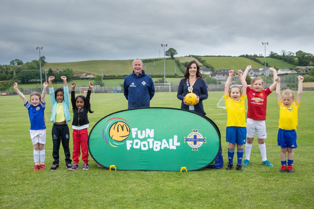 Council Chairperson Launches New IFA Soccer Summer Camp at Drumaness Mills FC 