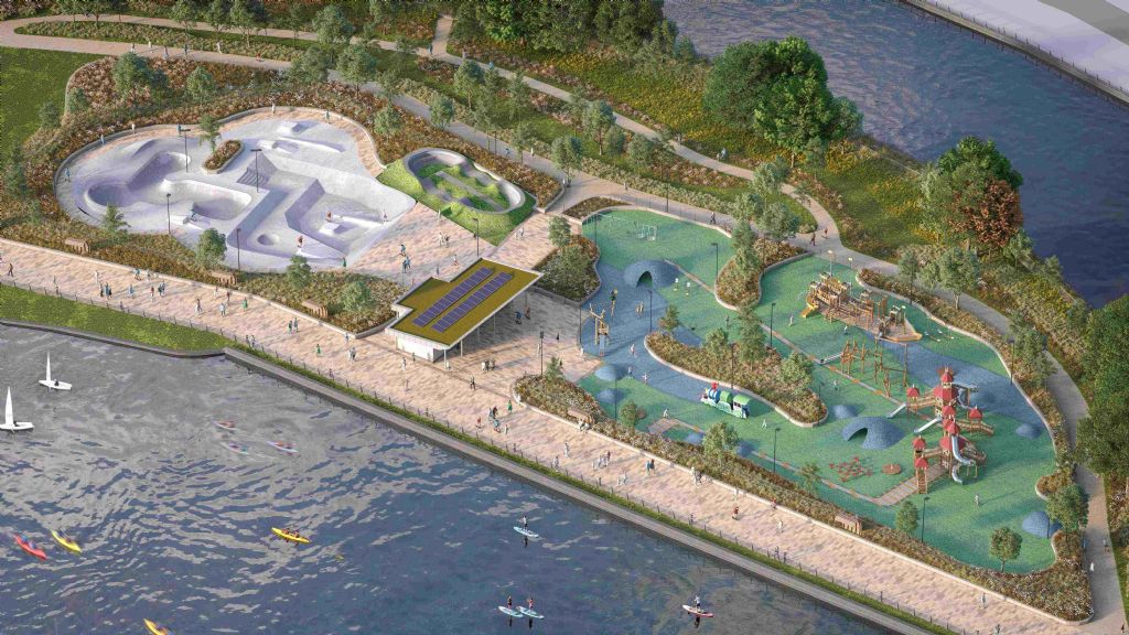 Arial View of the New Sports Park Newry