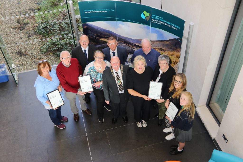 photo civic pride certificate of achievement downpatrick