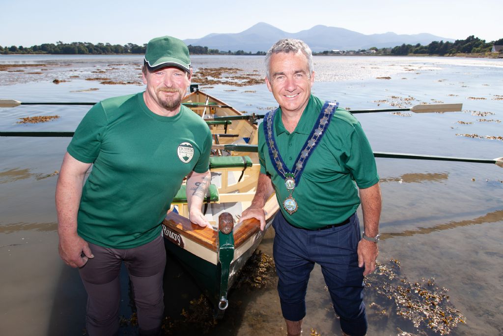 pic 1 - (l-r) andrew boyd chair of dundrum coastal rowing club and newry mourne and down district council chair councillo