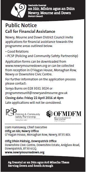 Call  For Financial Assistance  