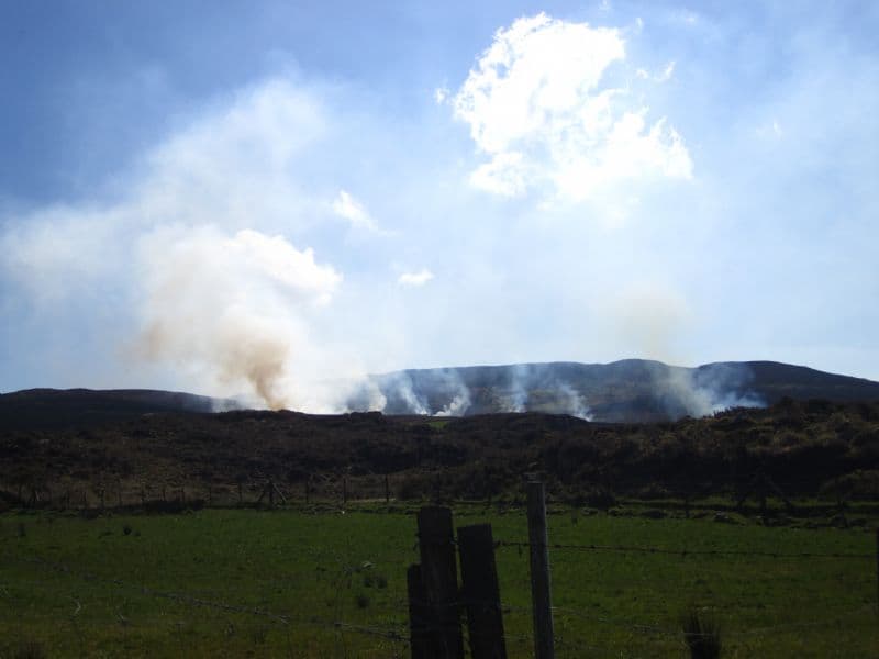 Slieve Gullion all a flame!